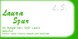 laura szur business card